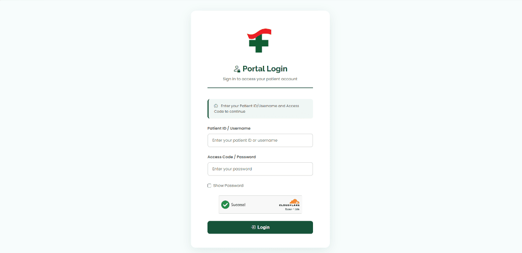 FortMED Clinic Portal Screenshot